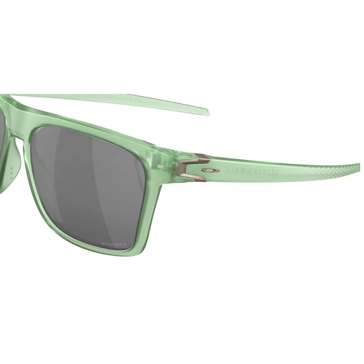 Oakley OO9100 Leffingwell 910017 Sunglasses - Matte Jade with Prizm Lens Side View