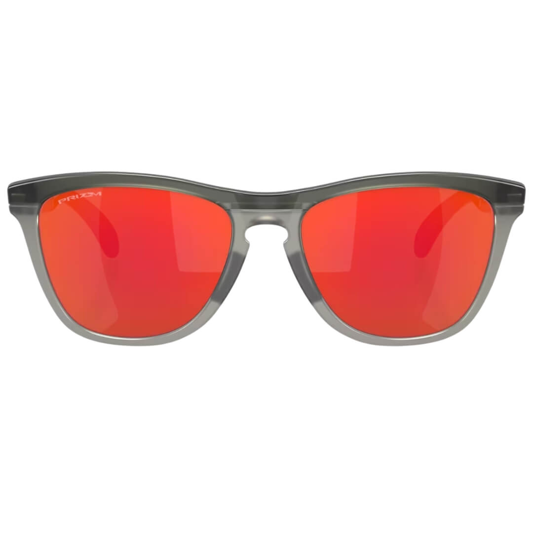 Oakley Frogskins Range OO9284 928401 Sunglasses - Matte Grey Smoke, Prizm Ruby Lens Font Folded View