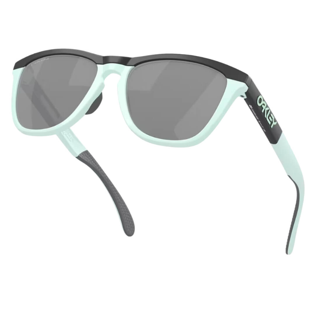 Oakley Frogskins Range OO9284 928403 Sunglasses - Matte Carbon/Blue Milkshake, Prizm Black Lens Standing View
