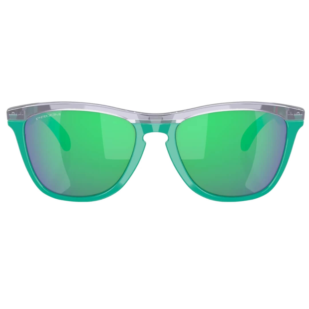 Oakley Frogskins Range OO9284 928406 Sunglasses - Lilac/Celeste Frame, Prizm Jade Lens Front View