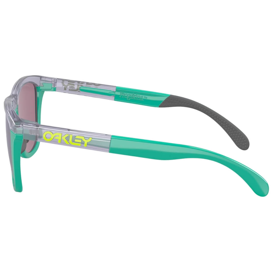 Oakley Frogskins Range OO9284 928406 Sunglasses - Lilac/Celeste Frame, Prizm Jade Lens Side View