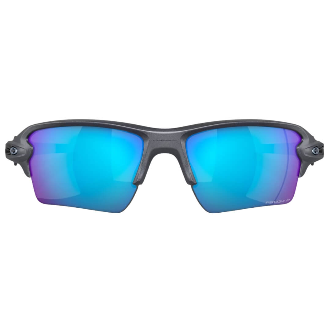 Oakley Flak 2.0 XL 9188J3 Sunglasses - Blue Steel Frame, Prizm Sapphire Polarized Lens Font Folded View