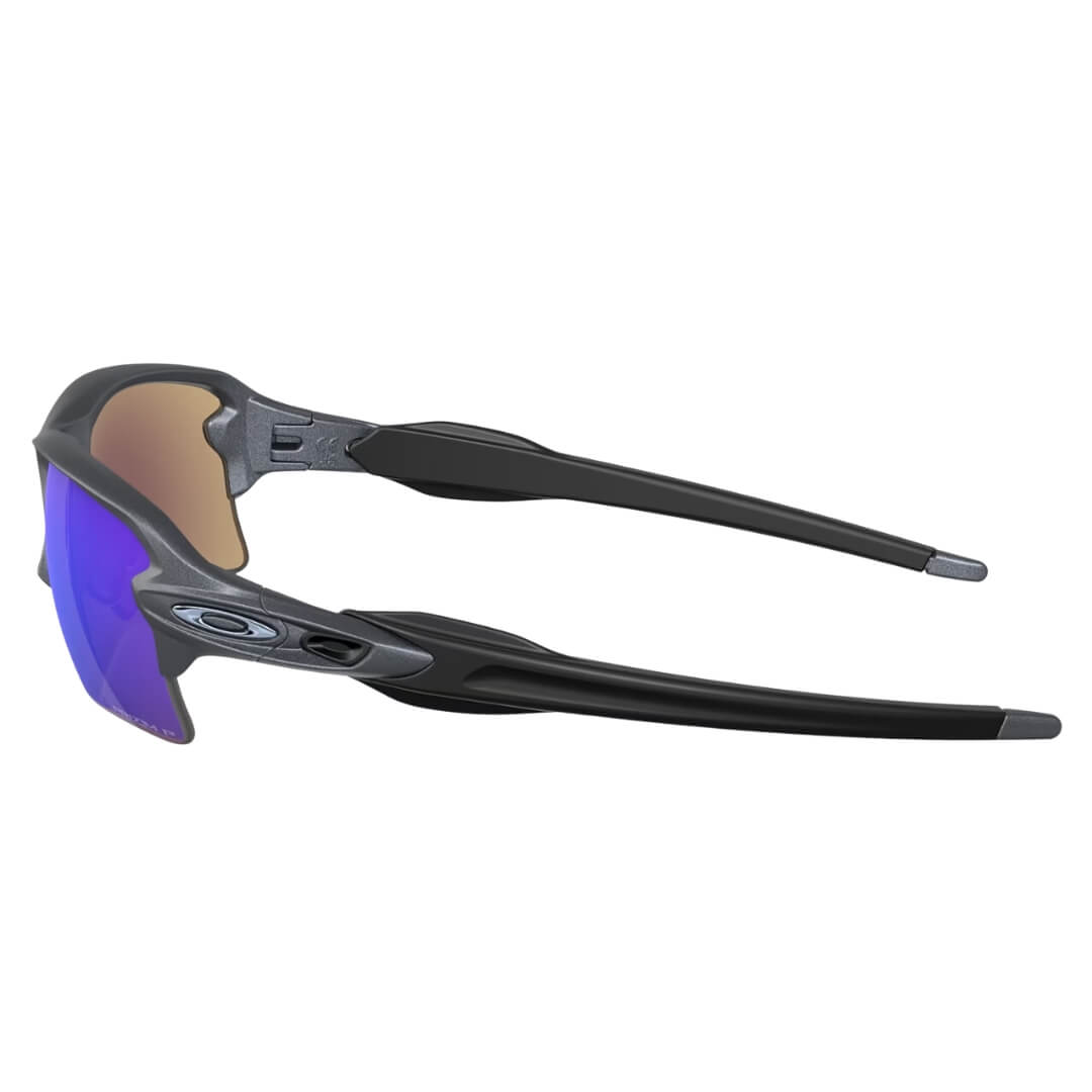 Oakley Flak 2.0 XL 9188J3 Sunglasses - Blue Steel Frame, Prizm Sapphire Polarized Lens Side View