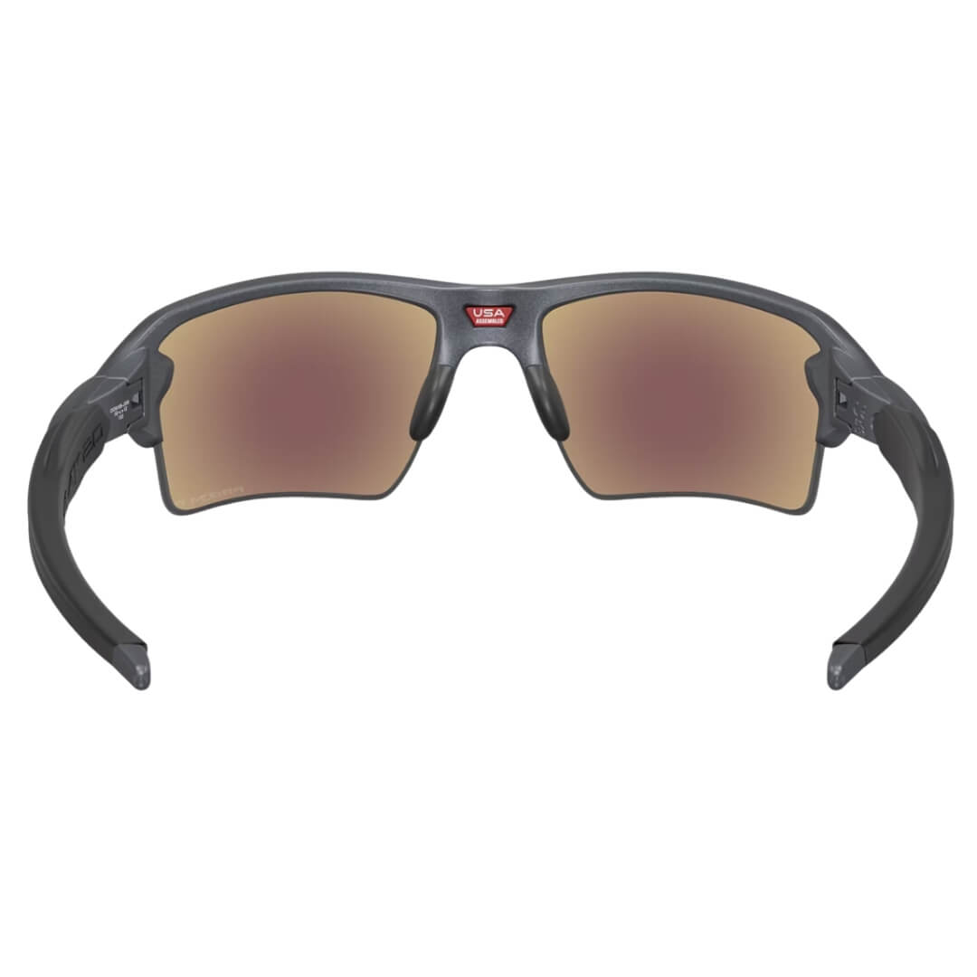 Oakley Flak 2.0 XL 9188J3 Sunglasses - Blue Steel Frame, Prizm Sapphire Polarized Lens Back View