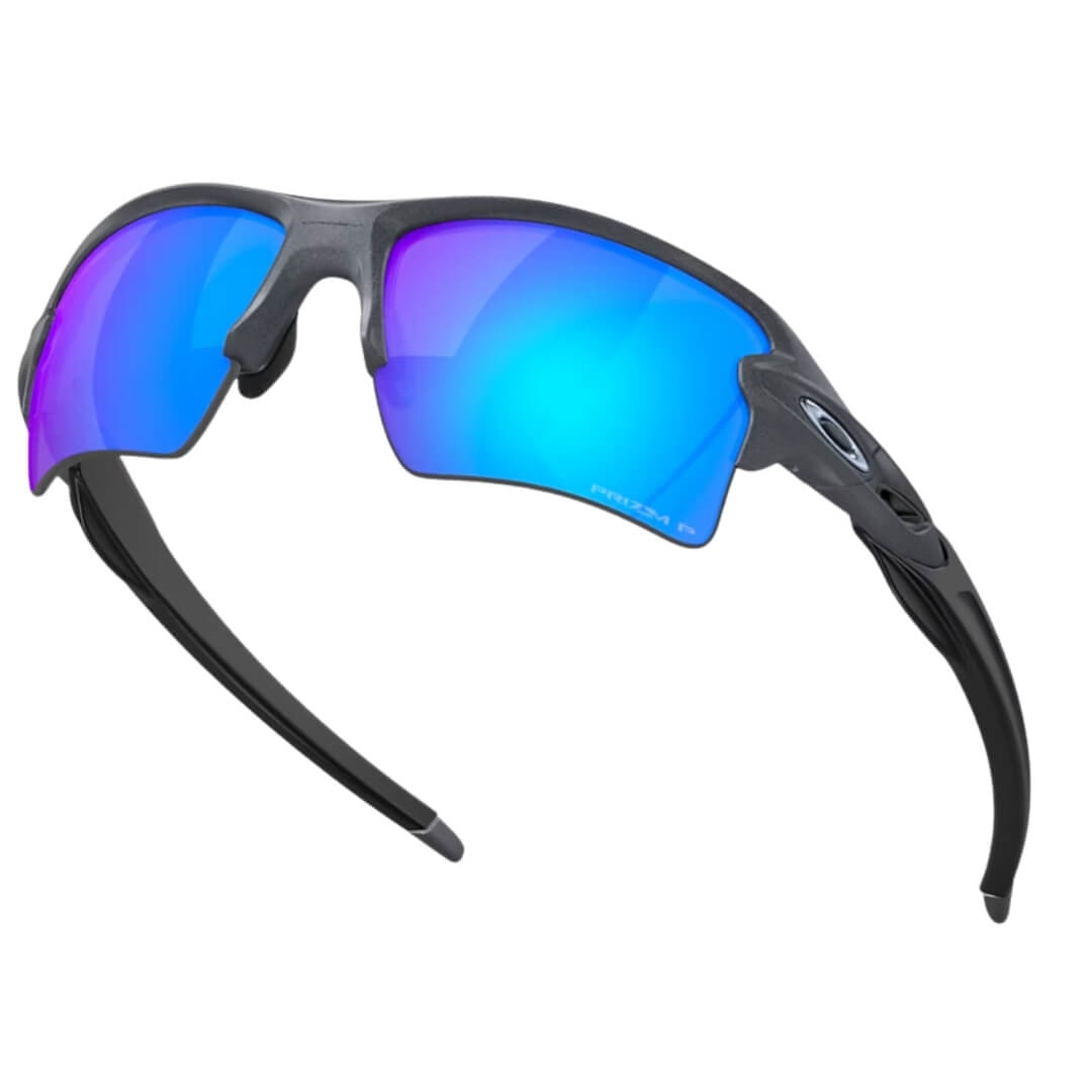 Oakley Flak 2.0 XL 9188J3 Sunglasses - Blue Steel Frame, Prizm Sapphire Polarized Lens Standing View