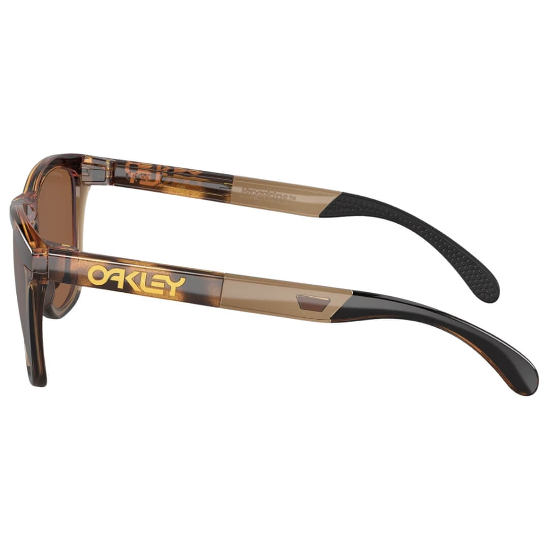 Oakley Frogskins Range OO9284 928407 Sunglasses - Brown Tortoise/Brown Smoke Frame, Prizm Tungsten Polarized Lens Side Frame View
