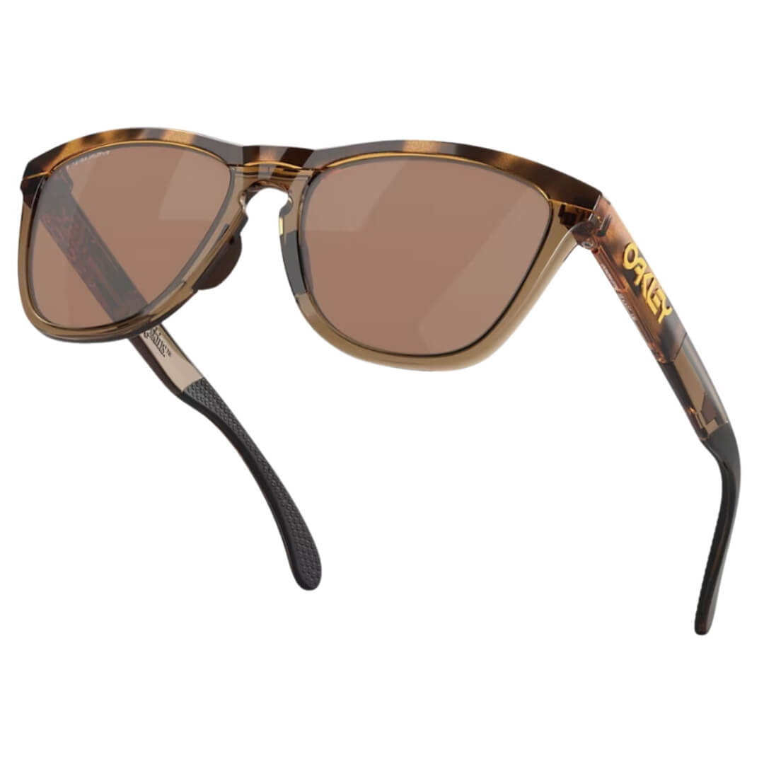 Oakley Frogskins Range OO9284 928407 Sunglasses - Brown Tortoise/Brown Smoke Frame, Prizm Tungsten Polarized Lens Standing View