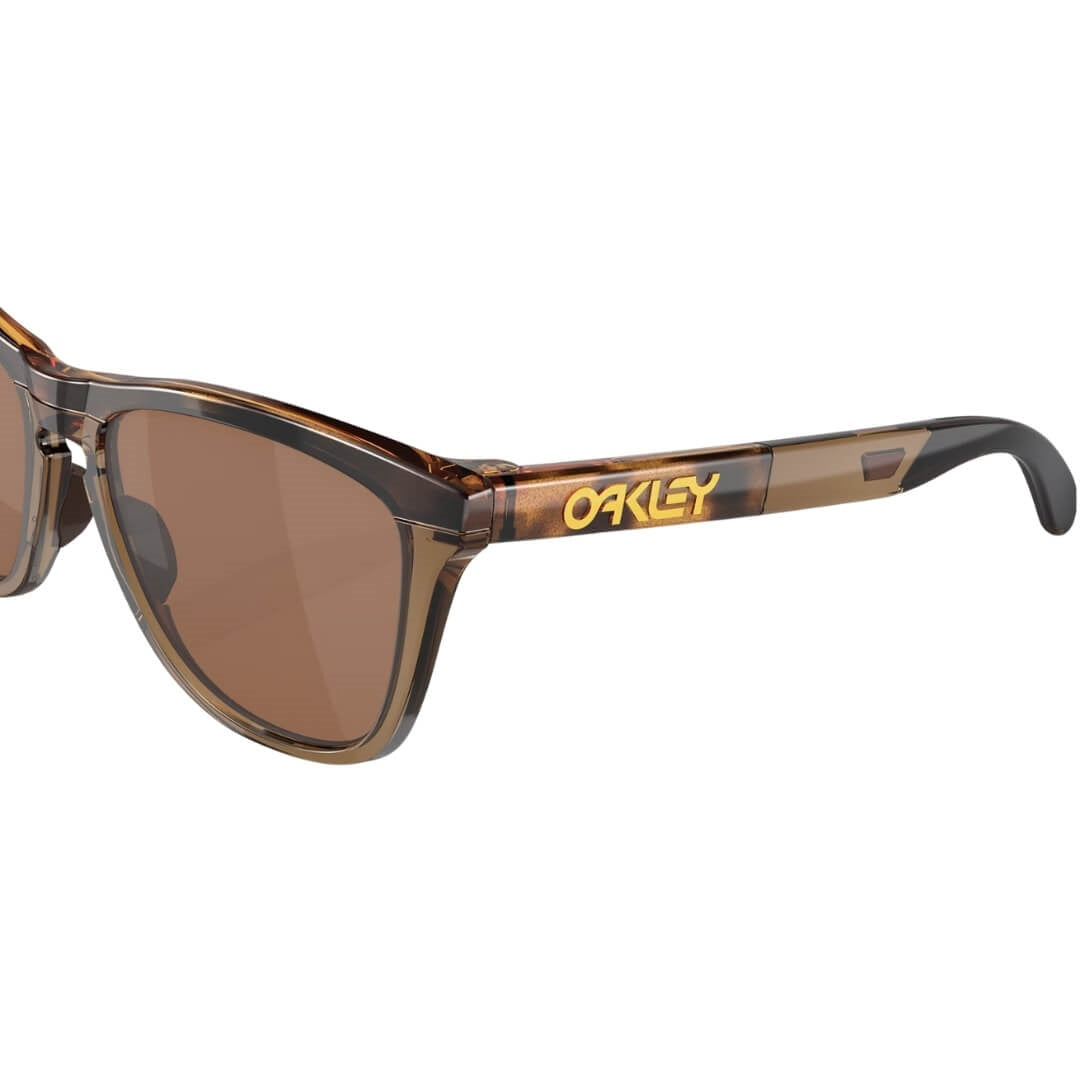 Oakley Frogskins Range OO9284 928407 Sunglasses - Brown Tortoise/Brown Smoke Frame, Prizm Tungsten Polarized Lens Close Up Frame View