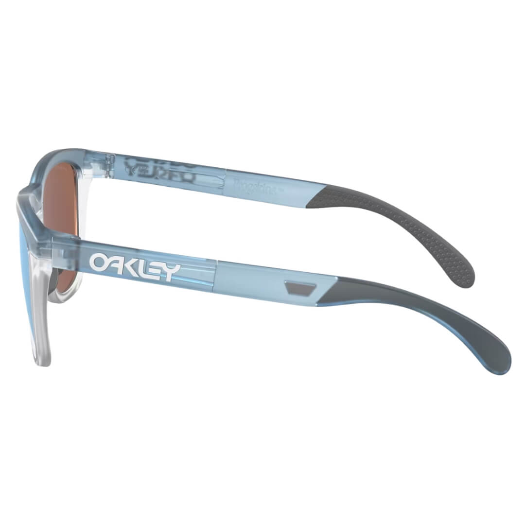 Oakley Frogskins Range OO9284 928409 Sunglasses - Transparent Stonewash, Prizm Deep Water Polarized Lens Side View