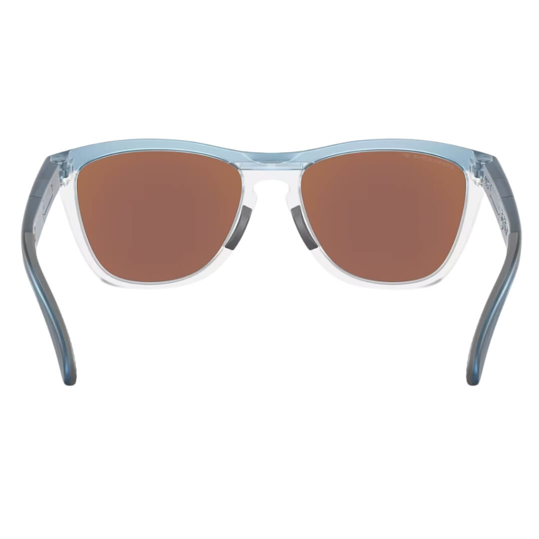 Oakley Frogskins Range OO9284 928409 Sunglasses - Transparent Stonewash, Prizm Deep Water Polarized Lens Back View