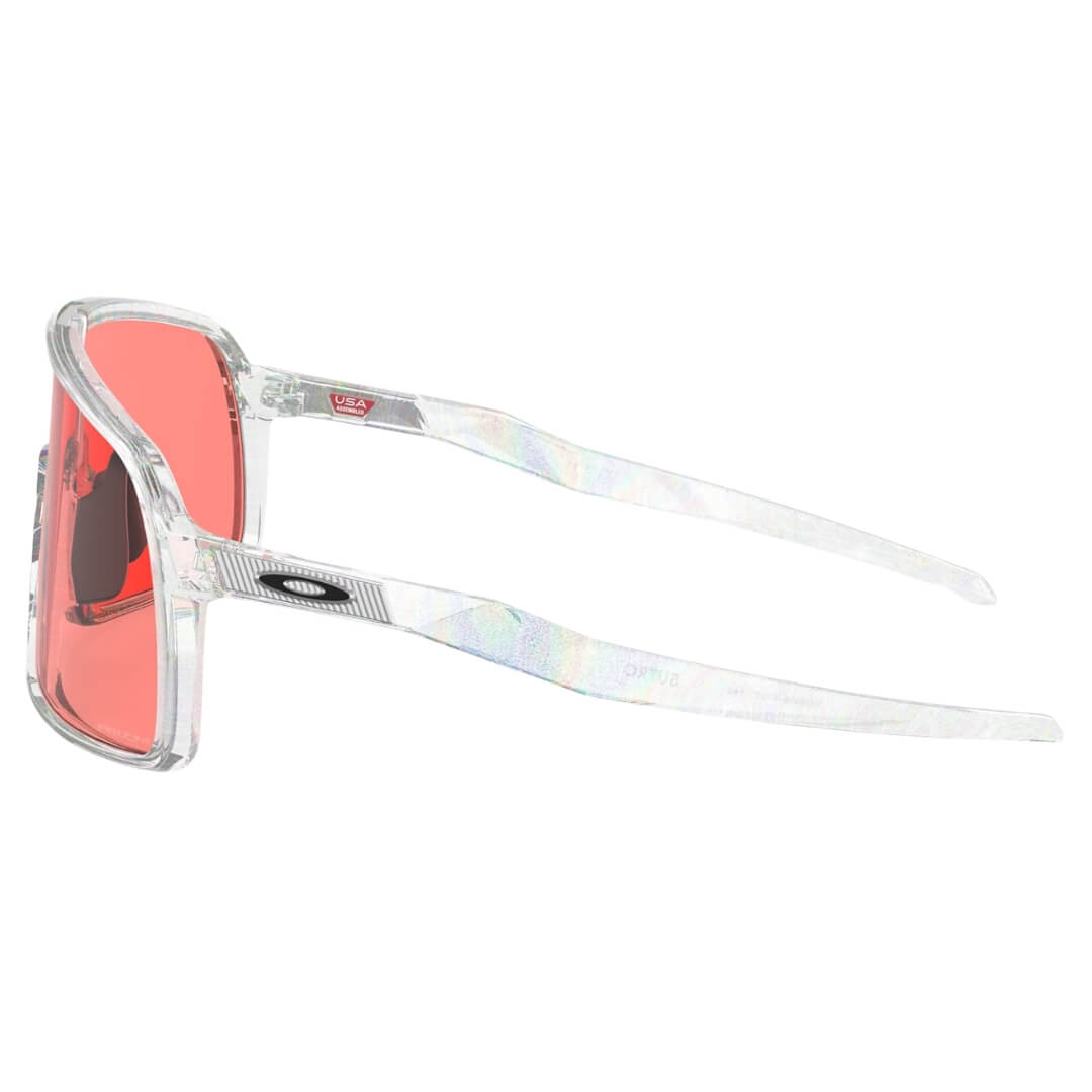 Oakley Sutro OO9406 9406A7 Sunglasses - Moon Dust Frame, Prizm Peach Lens Side View