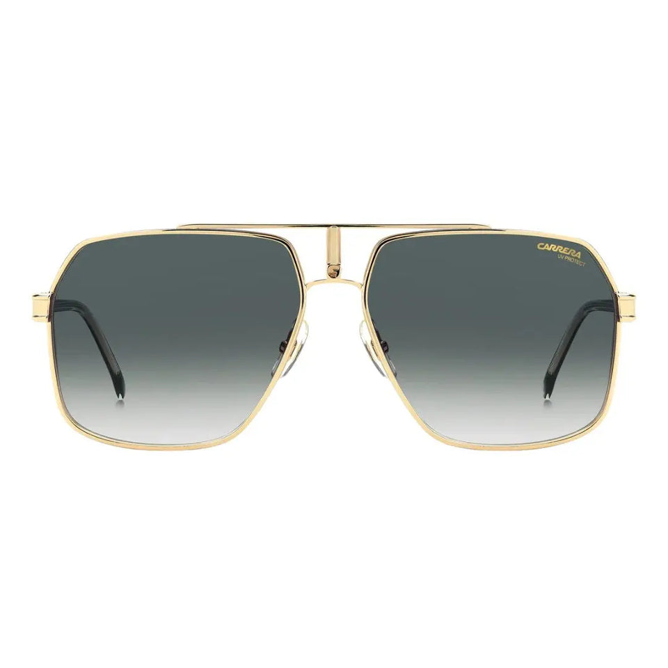 Carrera 1055/S men's square aviator Gold-framed sunglasses with gradient lenses on a white background