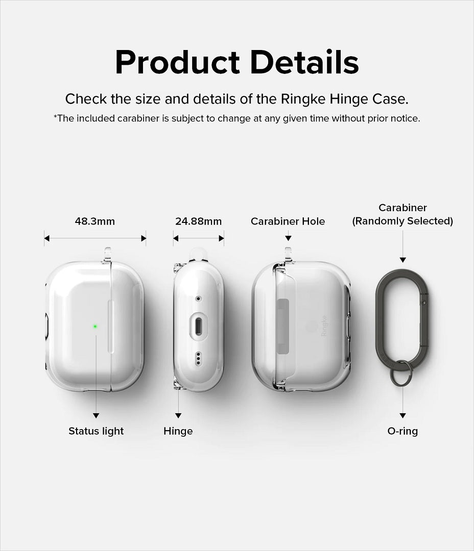 Apple AirPods Pro (2nd) Hinge Case Clear by Ringke