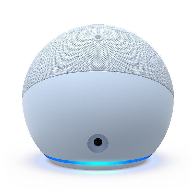 Amazon Echo Dot 5th Gen with Clock Cloud Blue