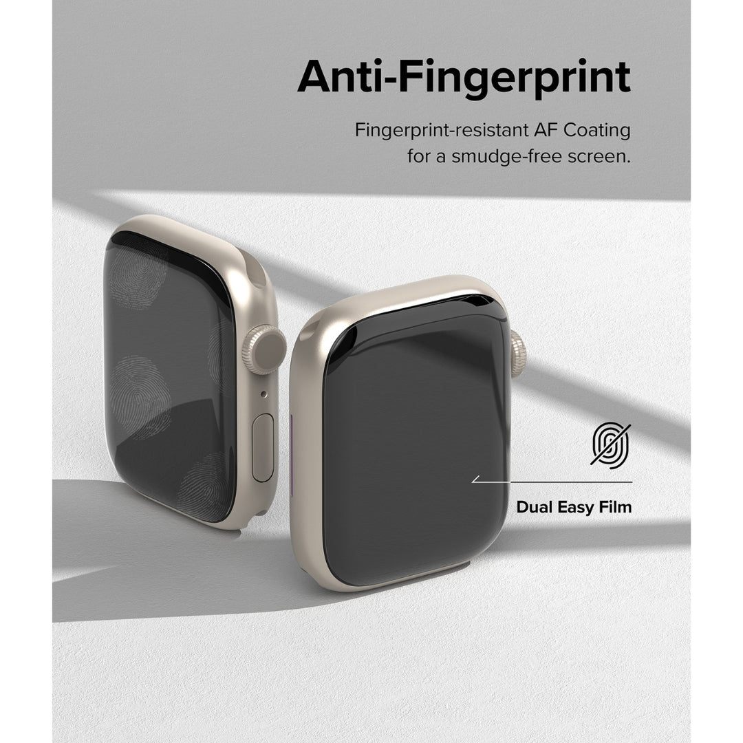 Anti-fingerprint dual easy film for apple watch 8