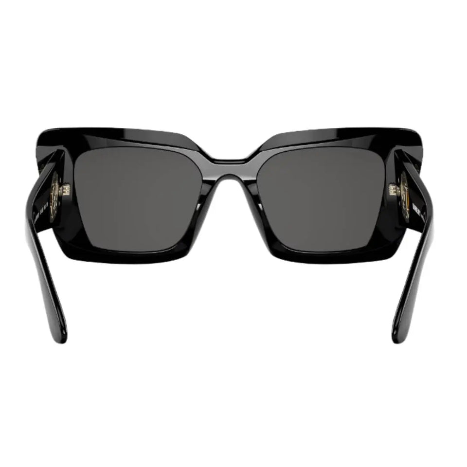 Burberry Daisy BE4344 300187 Women’s Sunglasses - Black Square Frame, Dark Grey Lenses Burberry