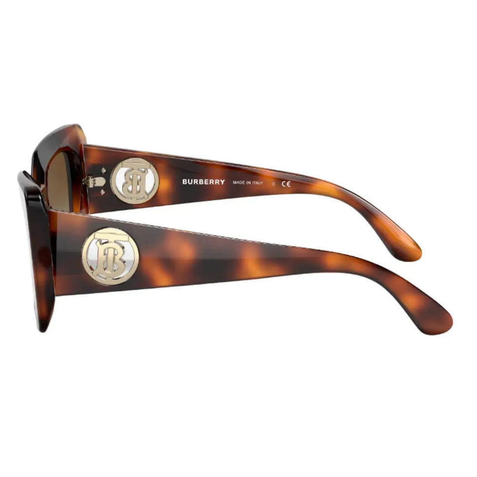 Burberry Daisy BE4344 3316T5 Women’s Sunglasses - Polarized Havana & Brown Burberry