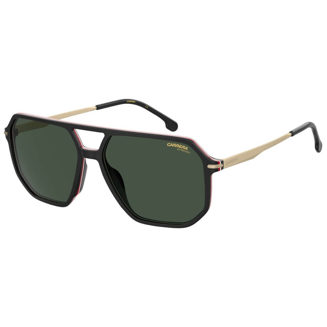 Carrera 324/S 807/59QT Unisex Aviator Sunglasses - Black Frame, Polarized Grey Lenses | Gadgets Online NZ LTD