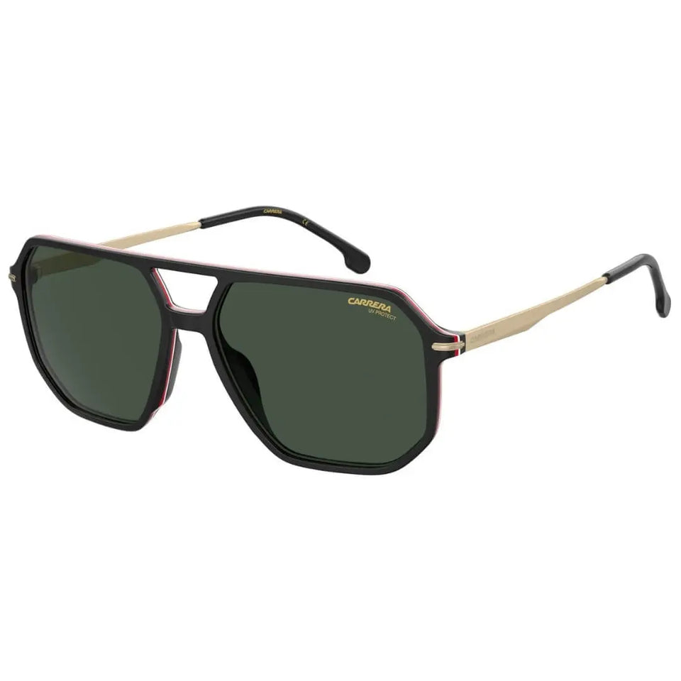 Carrera 324/S 807/59QT Unisex Aviator Sunglasses - Black Frame, Polarized Grey Lenses | Gadgets Online NZ LTD