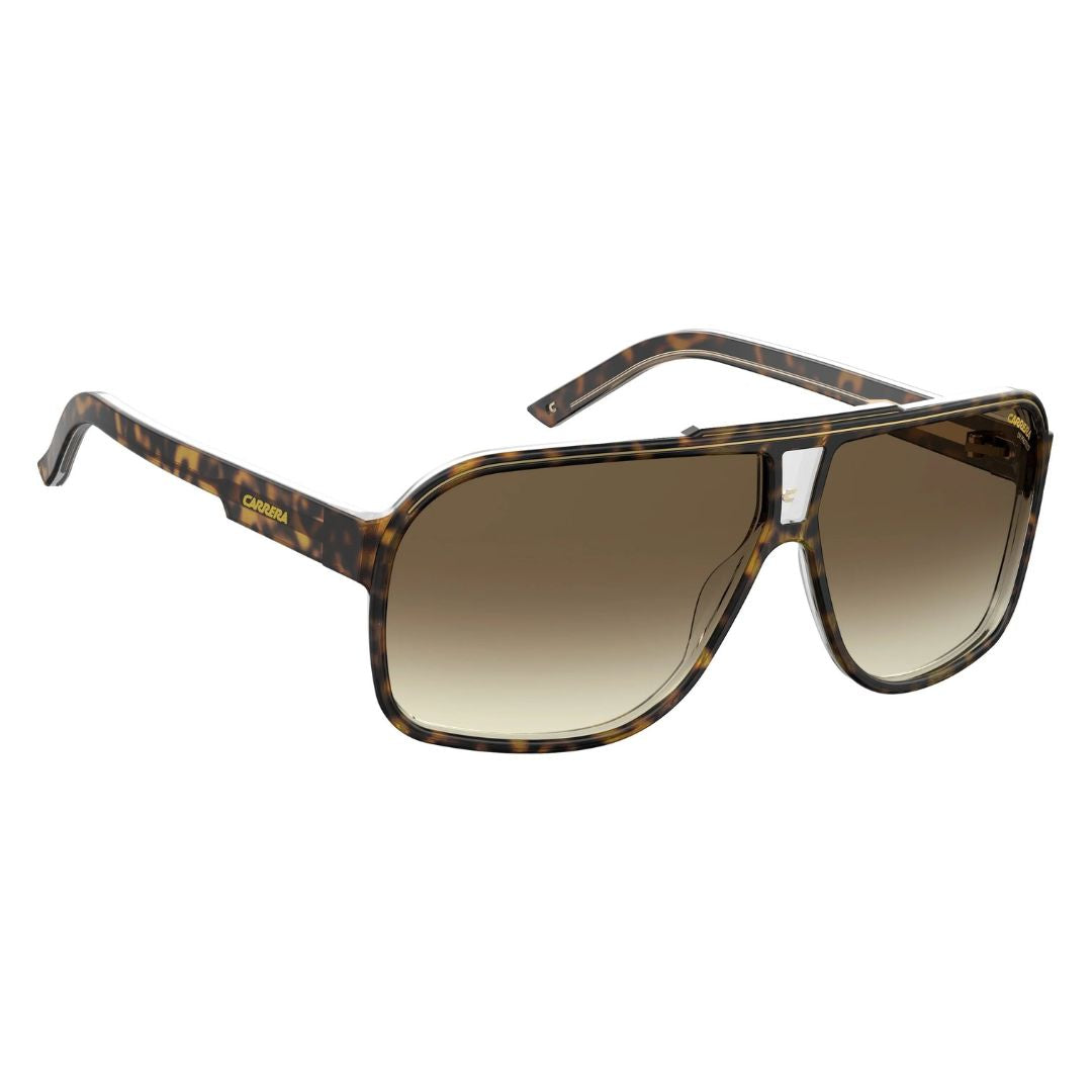 Carrera Grand Prix 2 086/HA Men's Navigator Sunglasses - Dark Havana Frame Front View Full