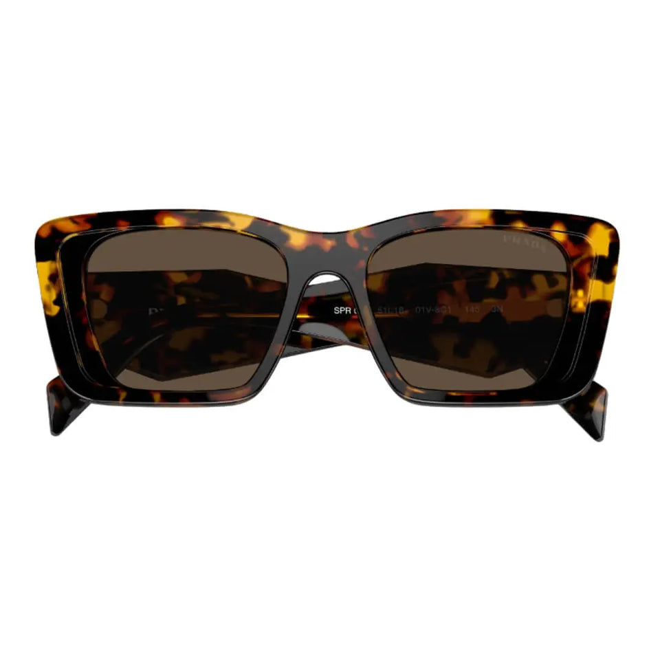 Prada PR 08YS Sunglasses - Close-Up of Dark Brown Lenses in NZ