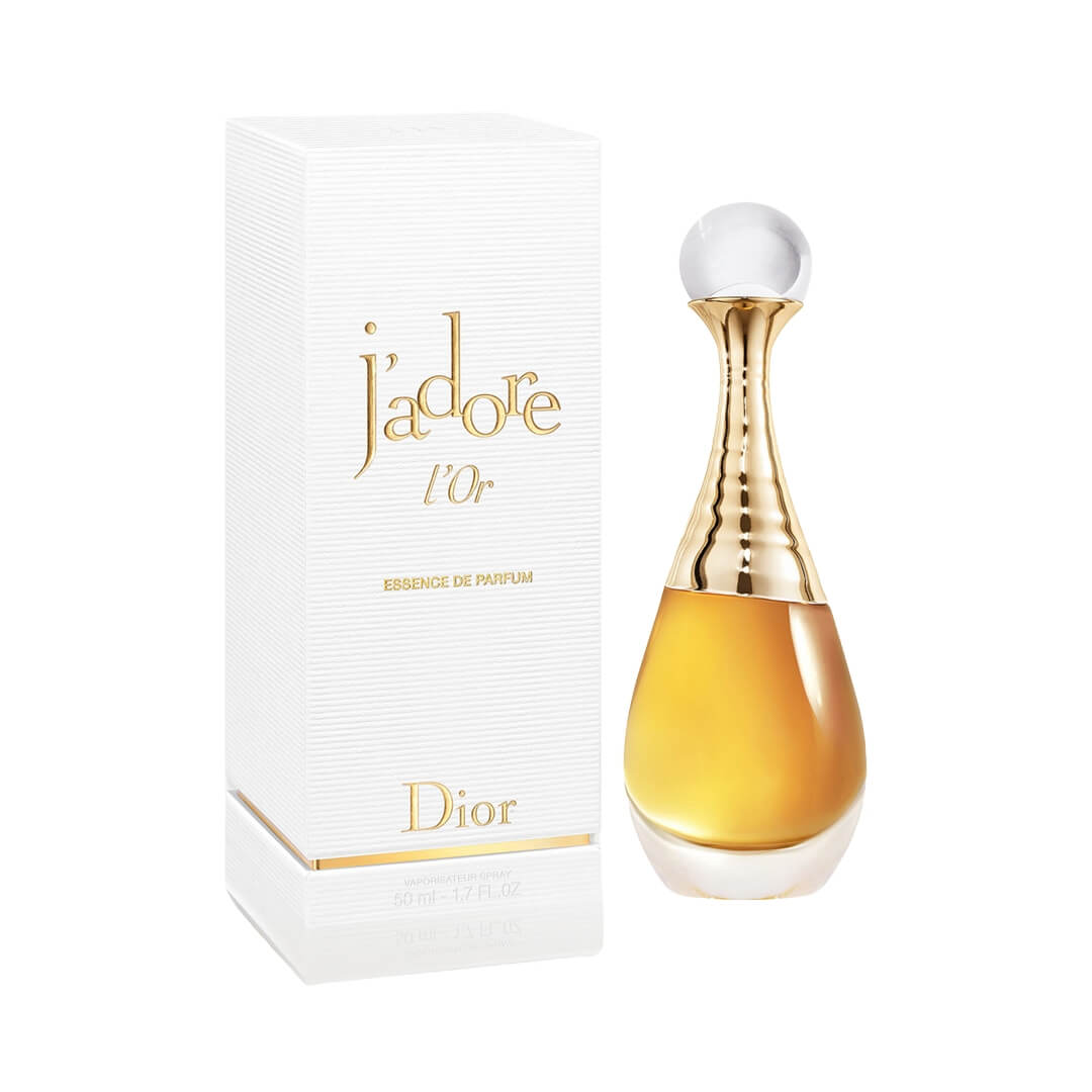 Dior J'adore L'Or Essence de Parfum 50ml at Gadgets Online NZ LTD, a floral symphony by Francis Kurkdjian, capturing the luxurious essence of orange blossom, jasmine, and rose.