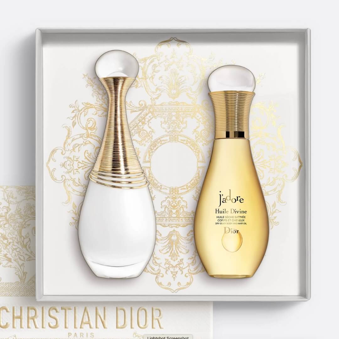 Dior J'adore Parfum D'Eau EDP 50ml + J'adore Huile Divine  | Gadgets Online  | Gadg