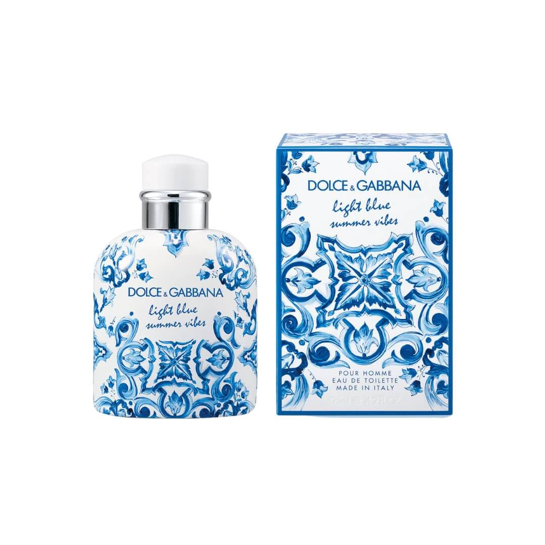 Dolce & Gabbana Light Blue Pour Homme Summer Vibes EDT 125ml at Gadgets Online NZ LTD - Sicilian Lemon, Cypress, and Amberwood encapsulate the essence of a Mediterranean summer.