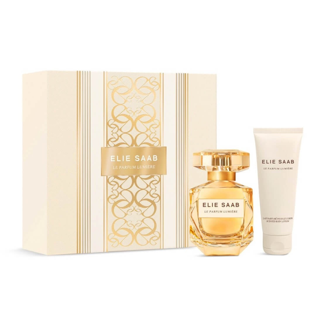 Experience elegance with Elie Saab Le Parfum Lumiere EDP 50ml 2 Piece Gift Set at Gadgets Online NZ LTD, featuring an amber floral fragrance with a complimentary body lotion for the discerning woman.