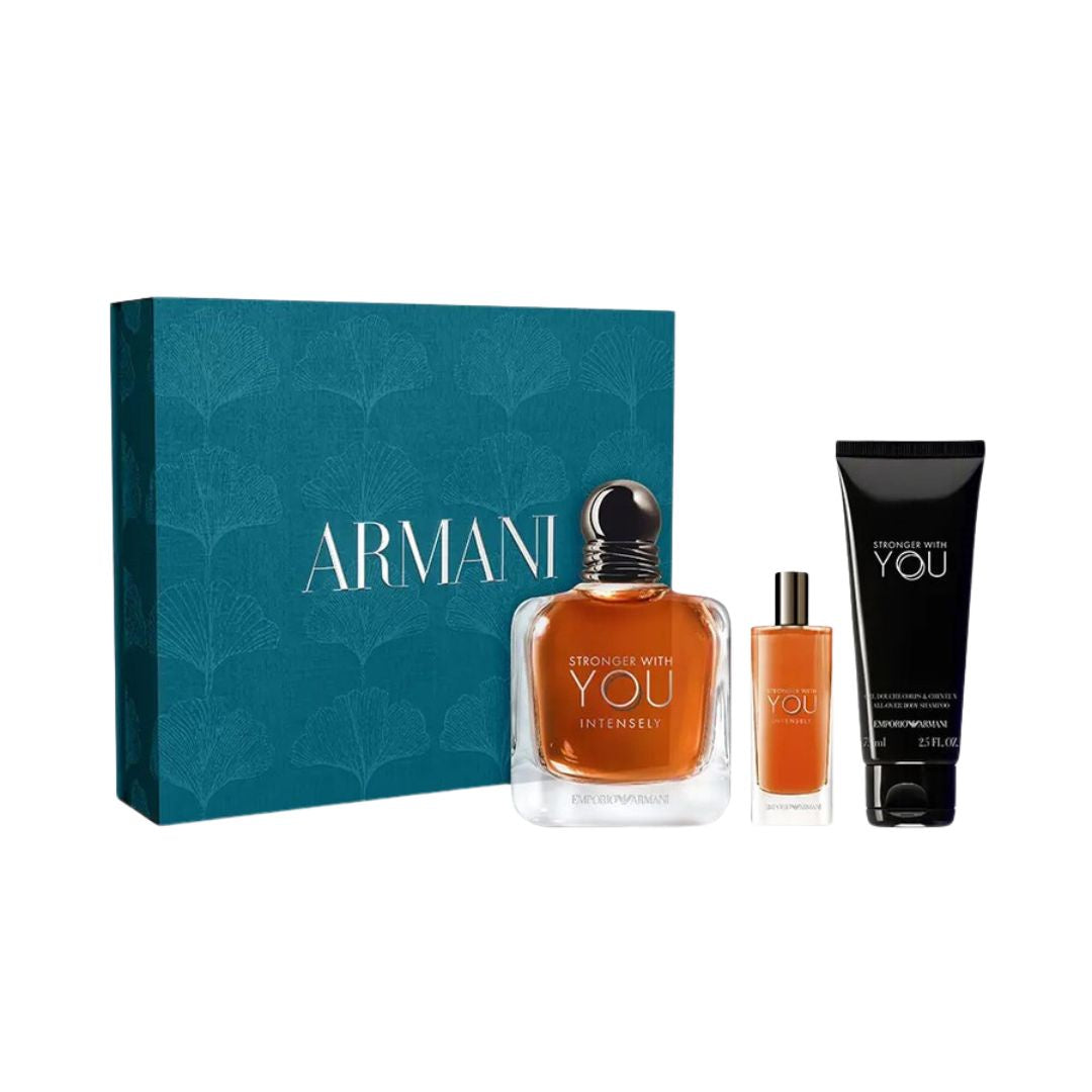 Emporio Armani Stronger with You Intensely 100ml 3 Piece Gift Set