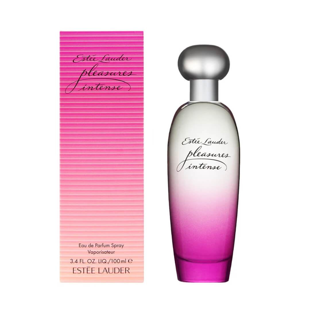 Estee Lauder Pleasures Intense EDP 100ml for Women at Gadgets Online NZ - A bottle representing a rich blend of floral notes and warm vanilla base.