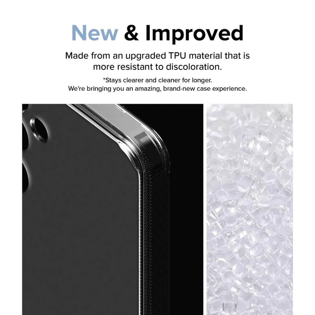 Ringke cases are made of high TPU material that is more resistant to discoloration