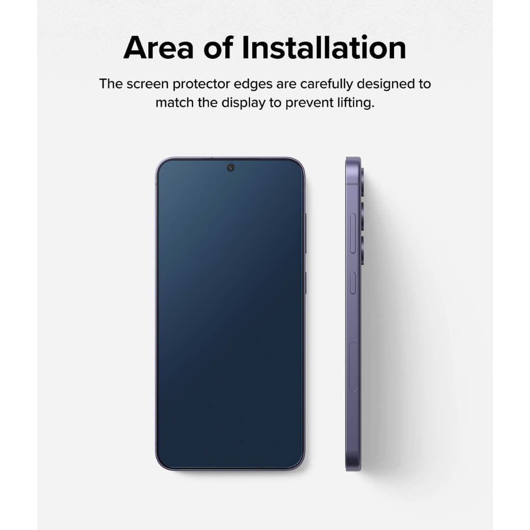 Screen Protector edges are designed to prevent the lifting from the corner