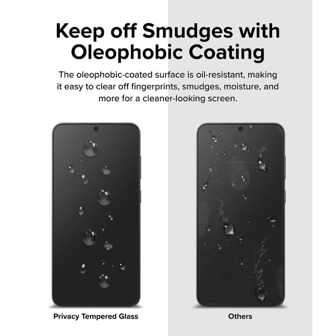Prevent smudges with our oleophobic glass screen protector.
