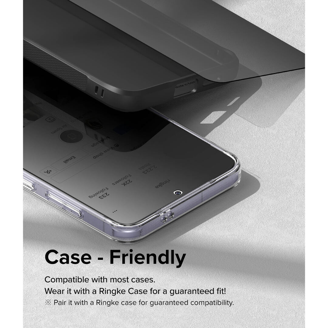 Compatible with most cases, ensuring a case-friendly design.
