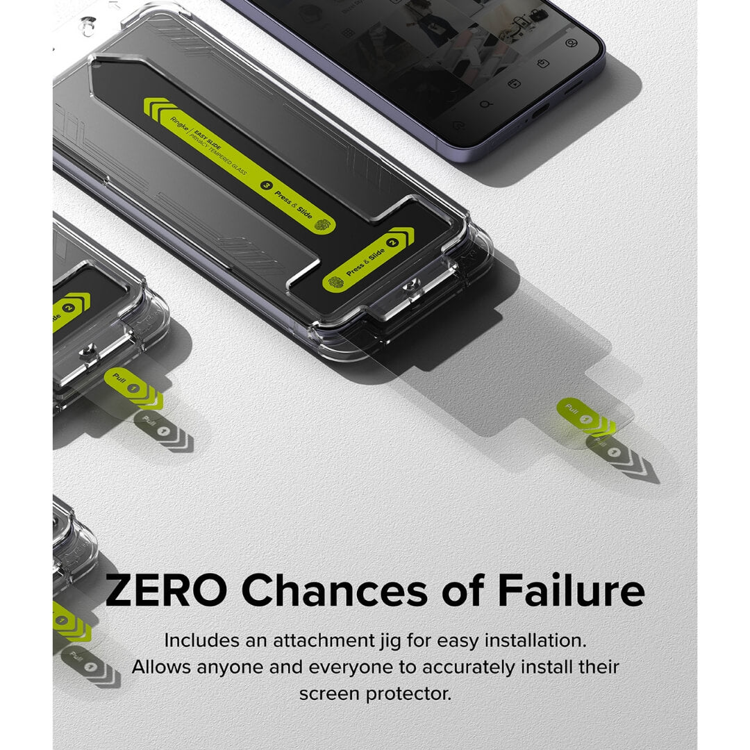 Zero chances of failure easy installation glass screen protector 