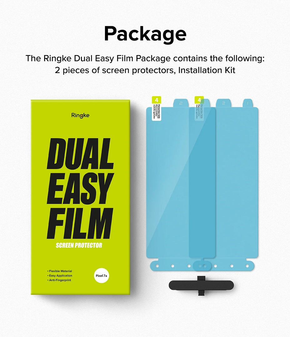 Google Pixel 7a Dual Easy Film Screen Protector By Ringke