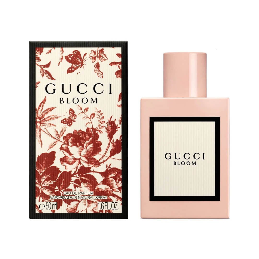 Gucci Bloom EDP 50ml for Women at Gadgets Online NZ - A bottle of Gucci Bloom, encapsulating the essence of jasmine, tuberose, and Rangoon creeper in a sophisticated floral scent.
