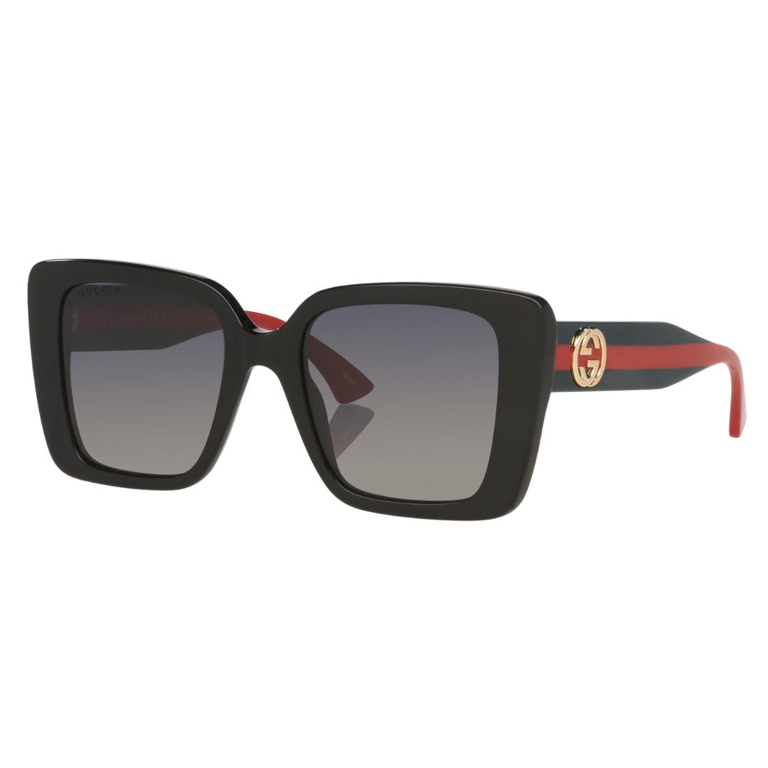 Gucci GG1861S 005 butterfly sunglasses in gold metal with solid pink lenses and Interlocking G logo - Gadgets Online NZ