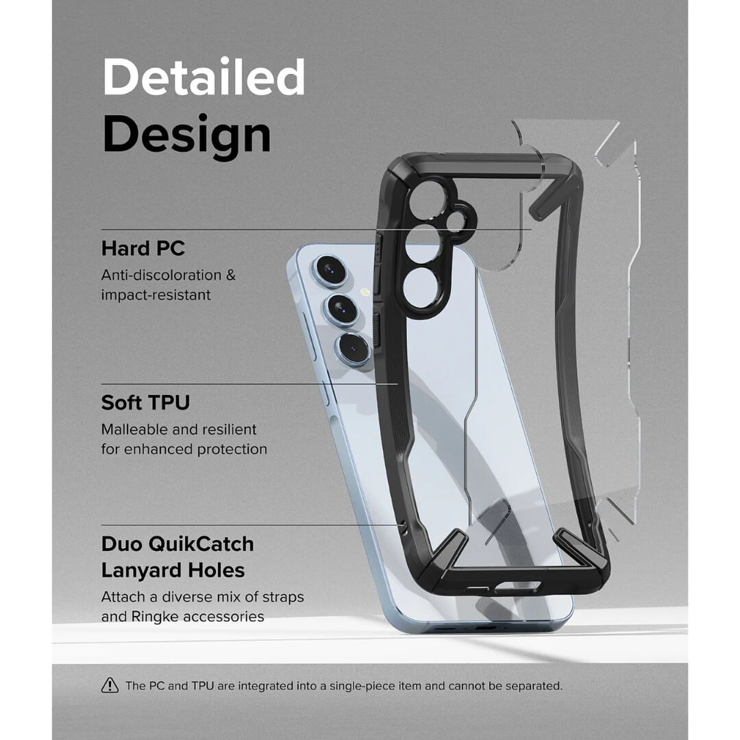 Hard PC and Soft TPU material helps Anti-discoloration and enhance protection