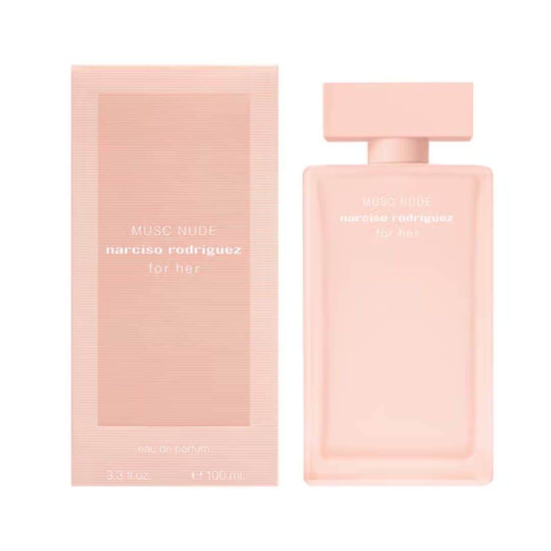 Experience the essence of femininity with Narciso Rodriguez Musc Nude EDP 90ml for Women at Gadgets Online NZ LTD - a celebration of sensual florals and musk in an elegant nude pink frosted bottle.