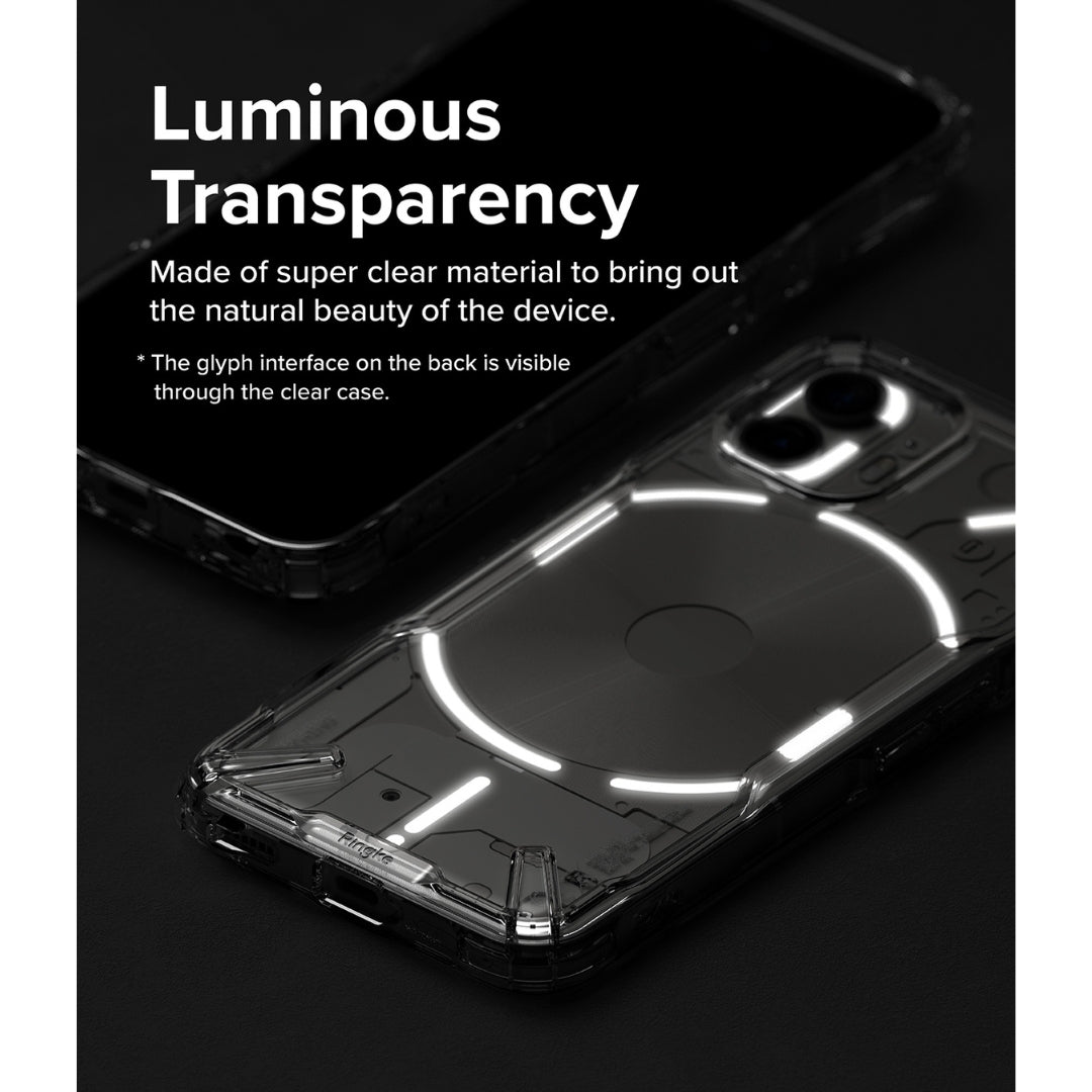 Luminous Transparency clear material case for Nothing Phone 2
