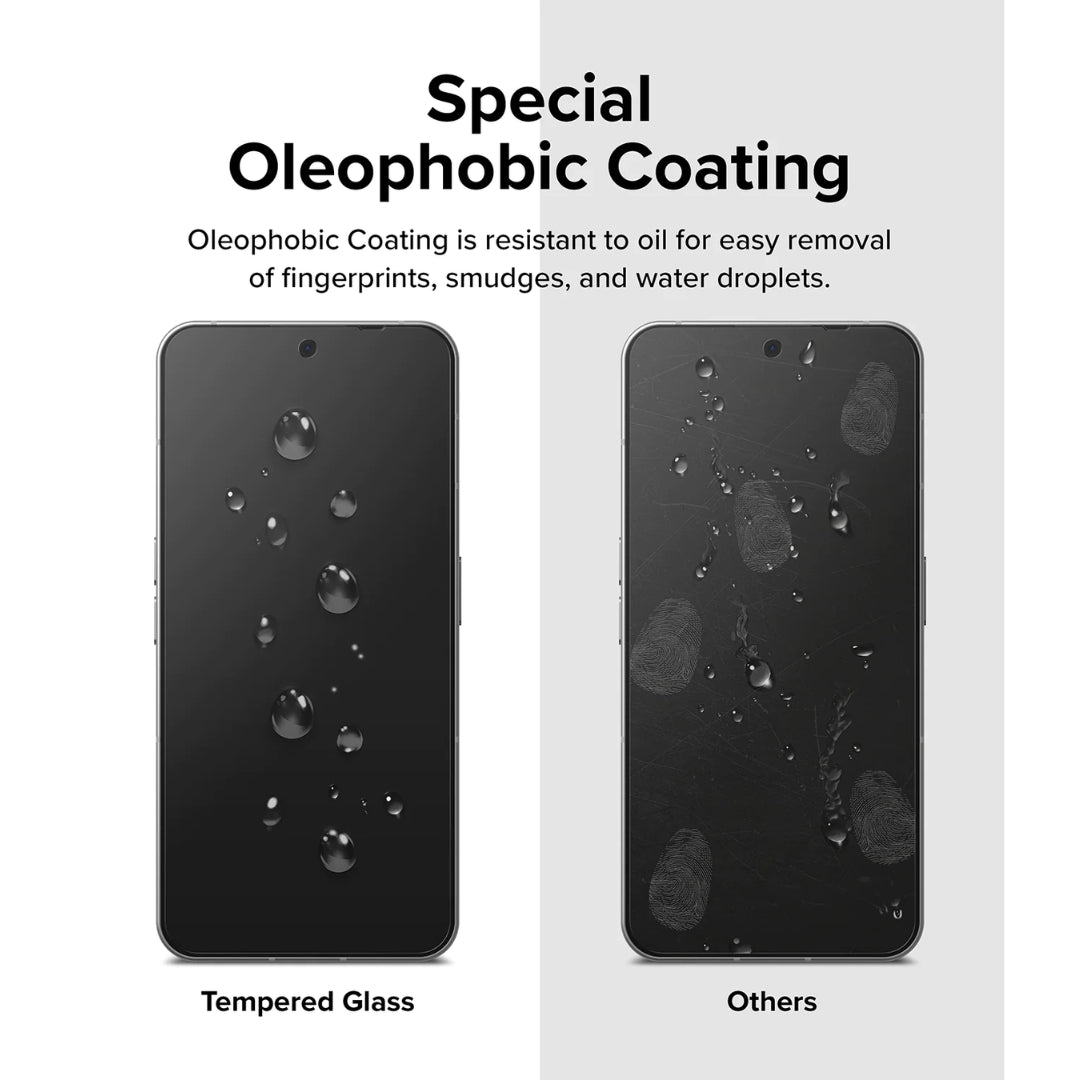 Oleophobic coating tempered glass 