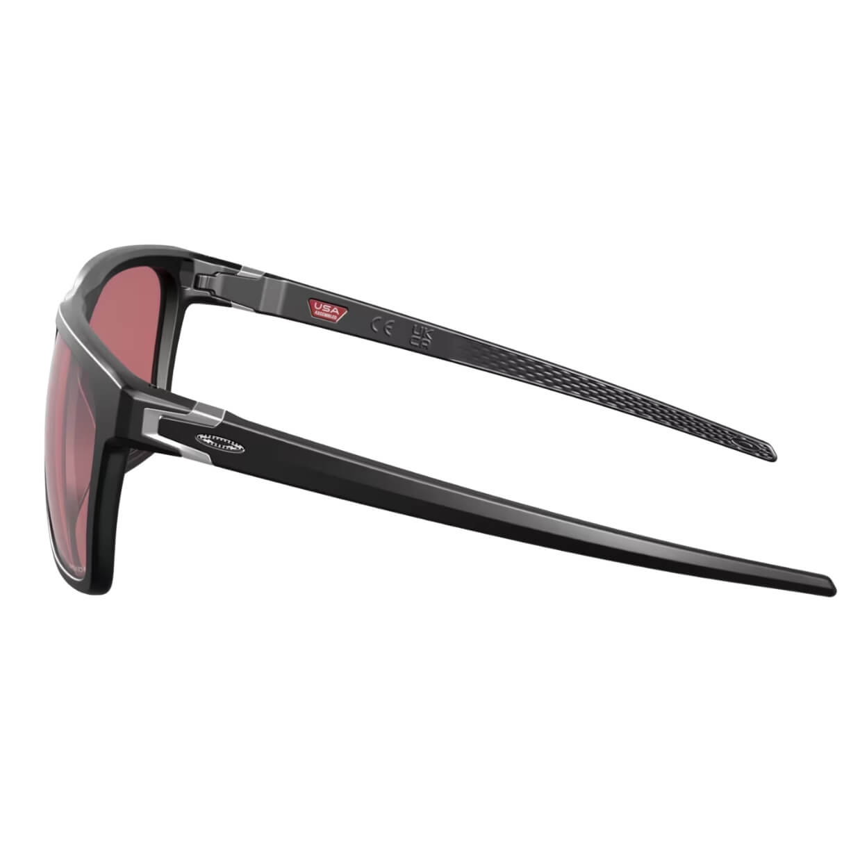 Oakley Leffingwell OO9100 910009 Sunglasses Matte Black with Prizm Dark Golf Left Side View