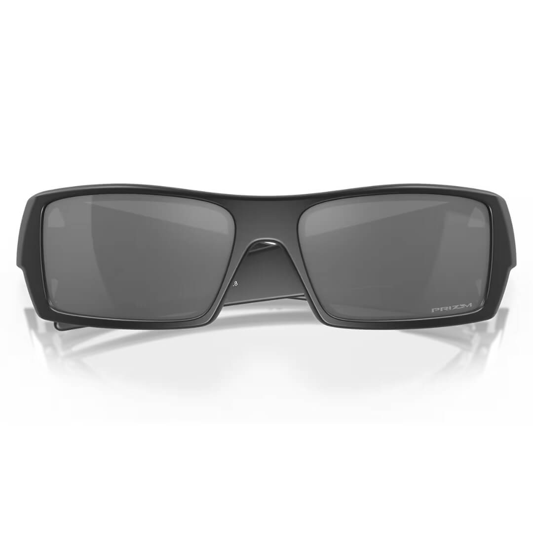 Oakley OO9014 Gascan Sunglasses - Matte Black Frame, Prizm Black Lens Folded View