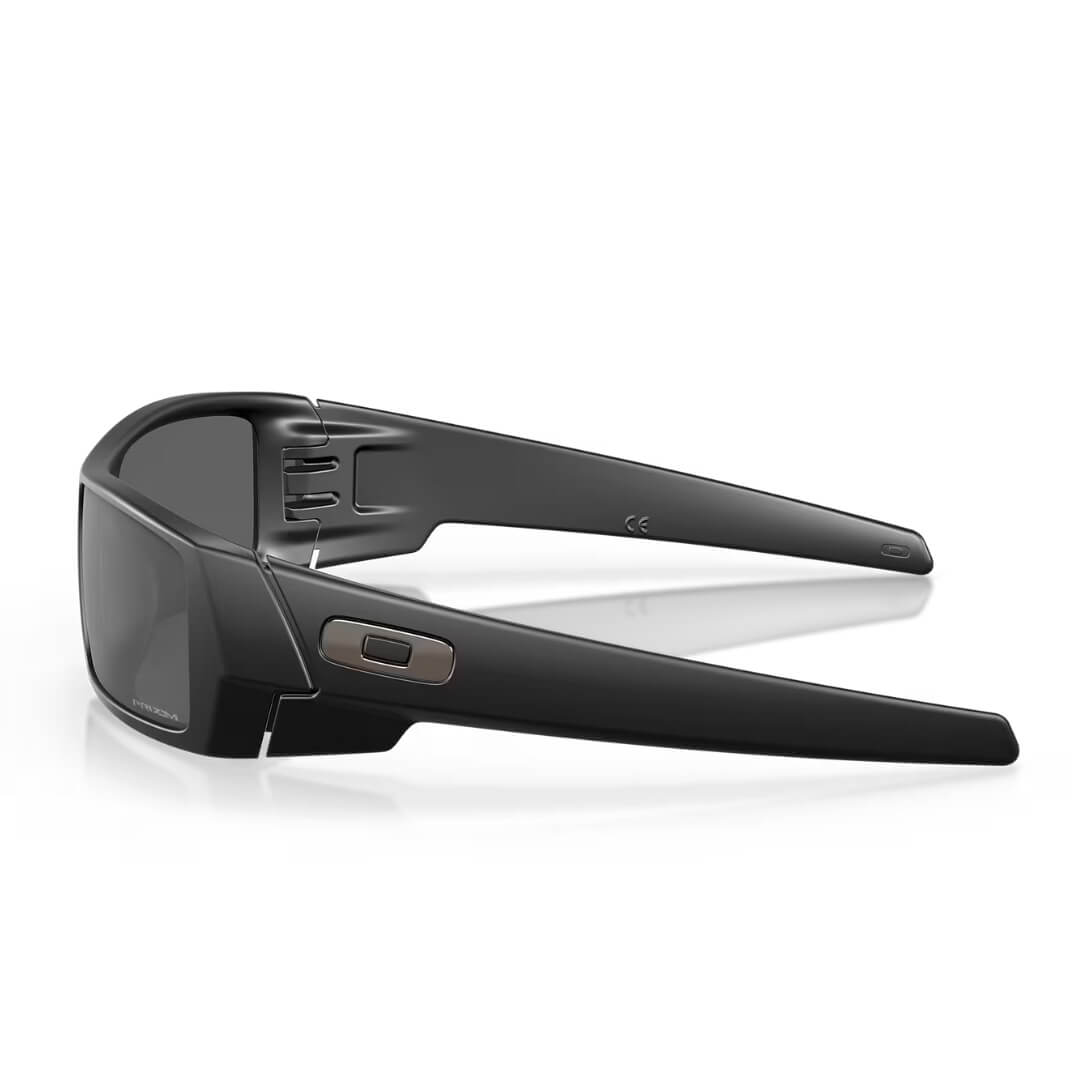 Oakley OO9014 Gascan Sunglasses - Matte Black Frame, Prizm Black Lens Side View