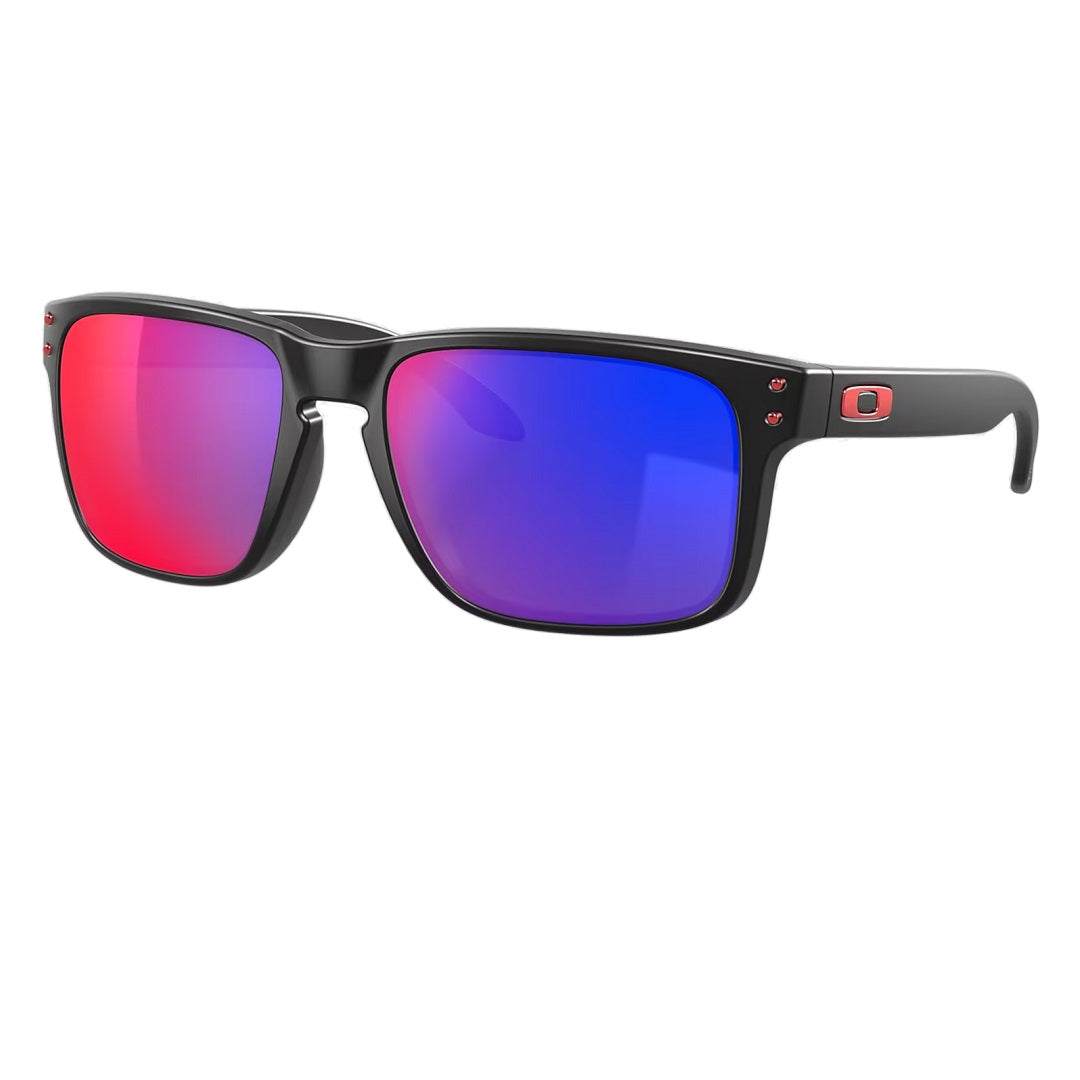 Oakley OO9102 HOLBROOK 910236 Matte Black Positive Red Iridium