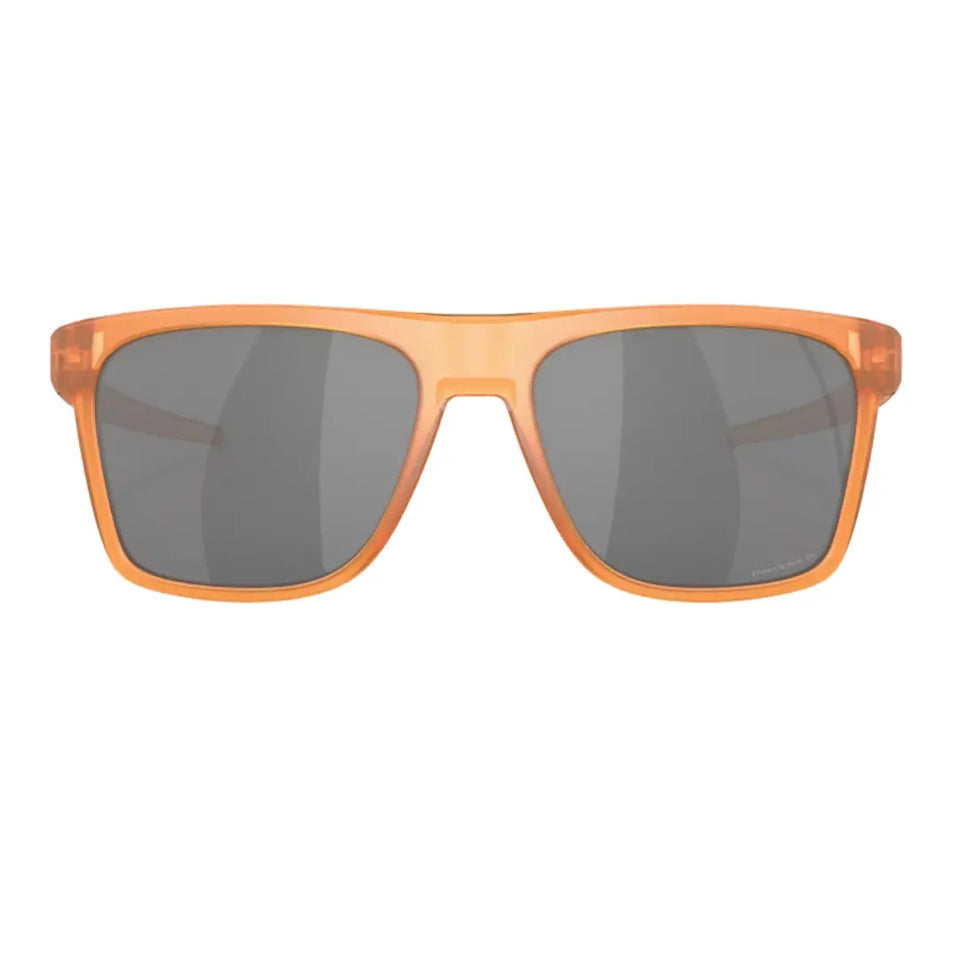 Oakley Leffingwell OO9100 910019 Sunglasses Matte Transparent Ginger Prizm Black Polarized - Lens Close-Up