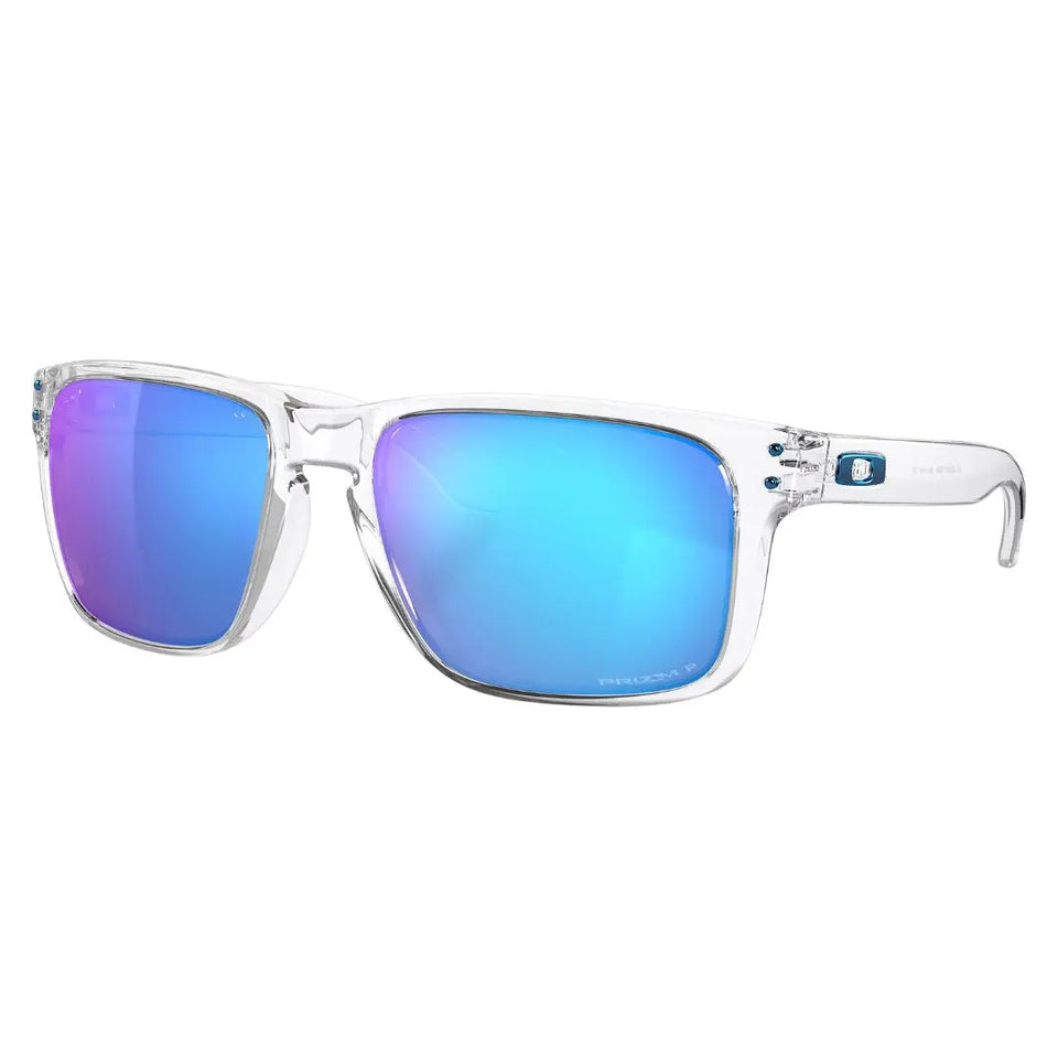 Oakley OO9417 Holbrook XL 941707 sunglasses, clear frame with Prizm Sapphire polarized lenses - Gadgets Online NZ