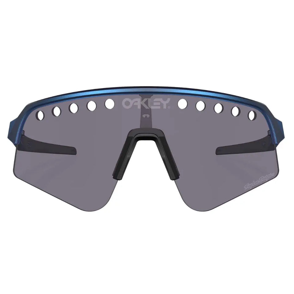 Front view of Oakley Sutro Lite Sweep TLD featuring a matte navy frame and vented shield lens - Gadgets Online NZ